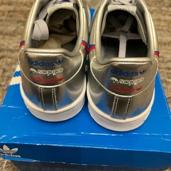 adidas Originals - Continental 80, men's sports shoes, silver 7.5 (M) - Picture 2 of 7